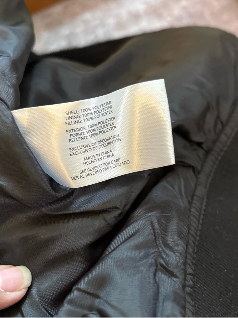 Banana Republic Men’s Black Bomber Jacket